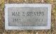 Headstone - Mae Ethel (McCormack) Stevens